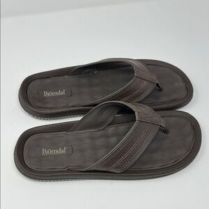 Bjorndal Brown Casual Sandals Slip-On Thong